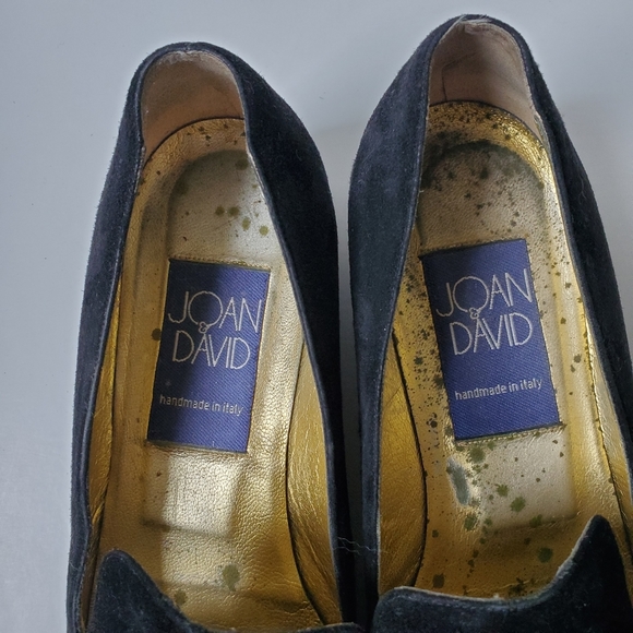 Vintage Joan & David black suede shoes size 8M - Picture 14 of 14